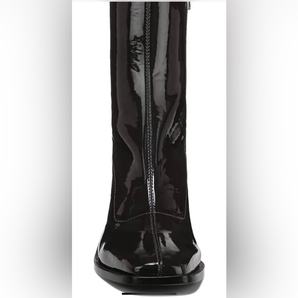 Sam Edelman Shoes Wells Stacked Block Heel Squared Toe Ankle Boot Size 7.5M New - Picture 4 of 9